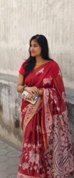 Linen Jute cotton sarees - Image 4