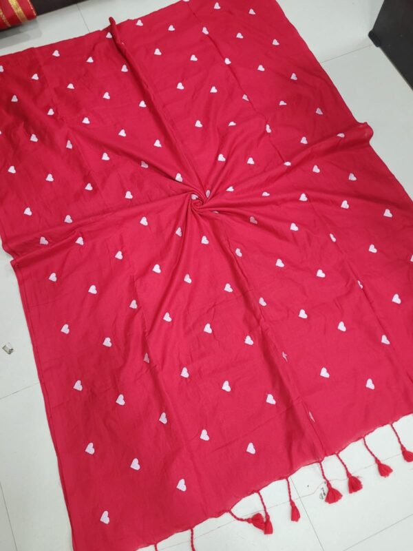 Love Embroidery Khadi Cotton Sarees