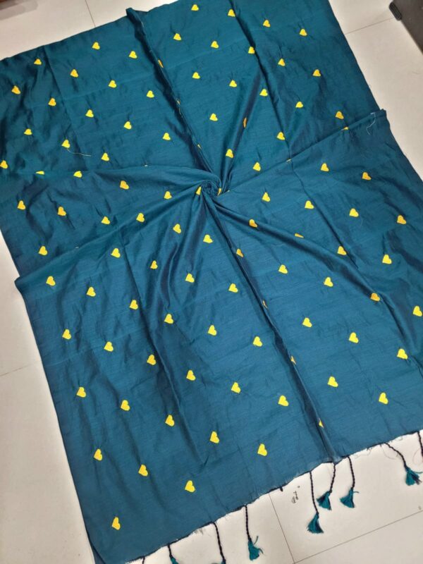 Love Embroidery Khadi Cotton Sarees