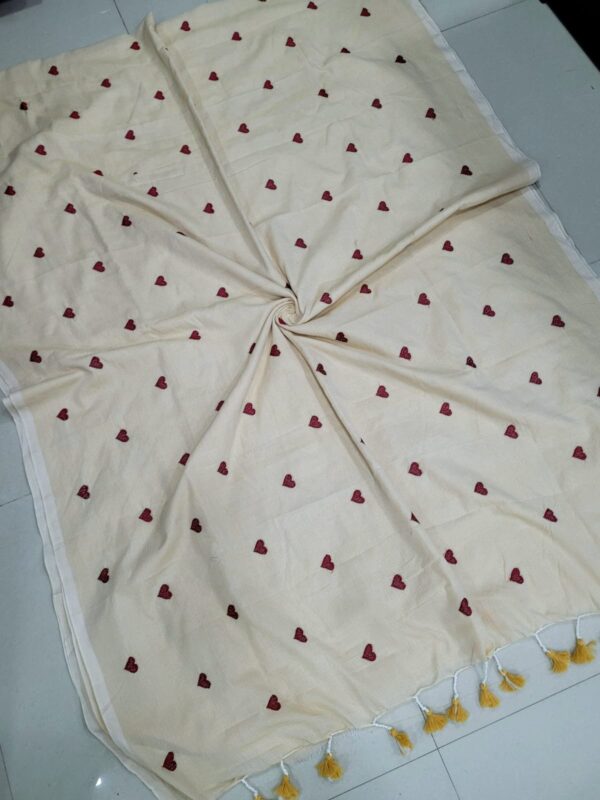 Love Embroidery Khadi Cotton Sarees