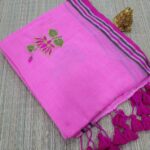 LOTUS EMBROIDERY MUL COTTON SAREES