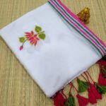 LOTUS EMBROIDERY MUL COTTON SAREES