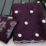 Fancy Soft Georgette Saree with scallop Cutwork