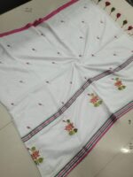 LOTUS EMBROIDERY MUL COTTON SAREES - Image 2