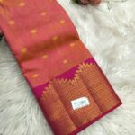Elite Raw silk Sarees with Temple tower Design