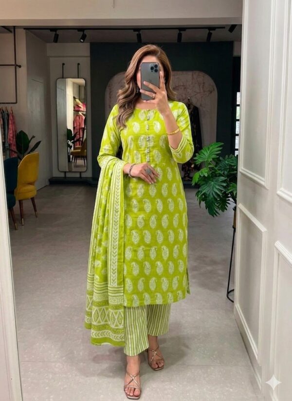 Branded Cotton Salwar Materials (Unstitched 3pcs)