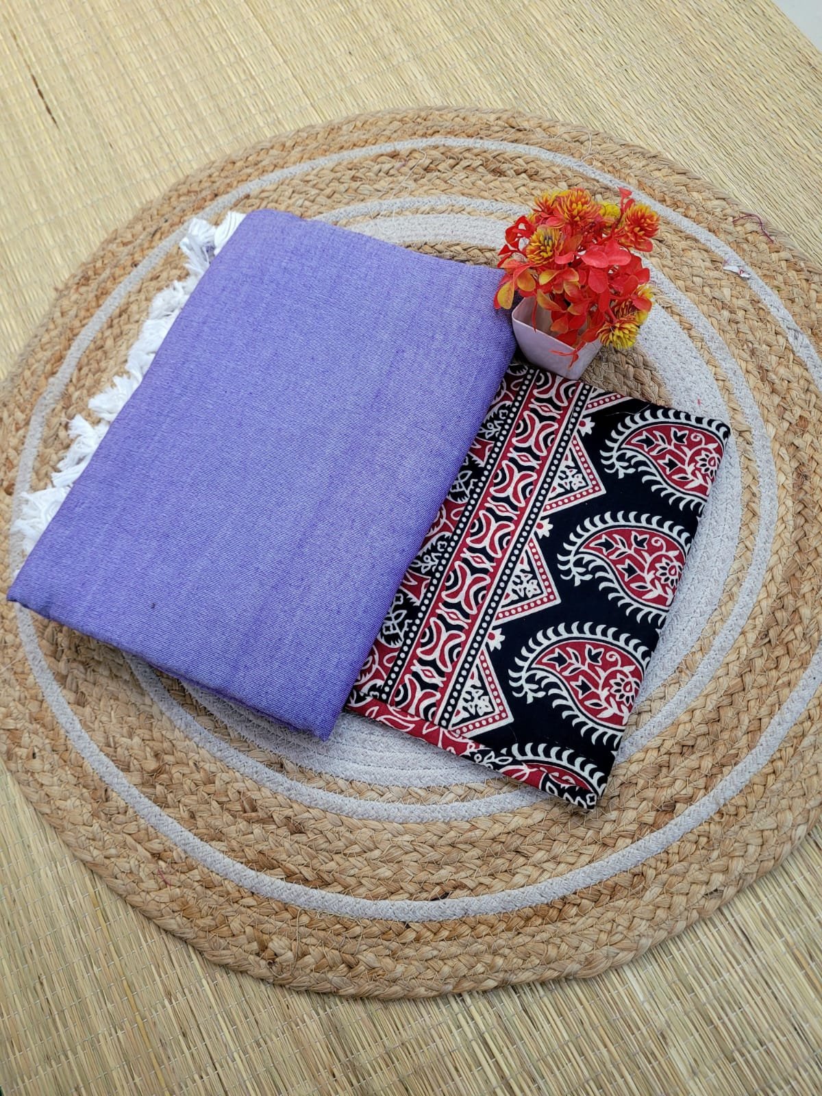 WhatsApp Image 2026-08-19 at 11.43.53 AM (1) Kadhi Cotton Saree+Blouse Combo - Image 1