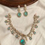 Premium & Designer Wear Neck Piece with Earring Set