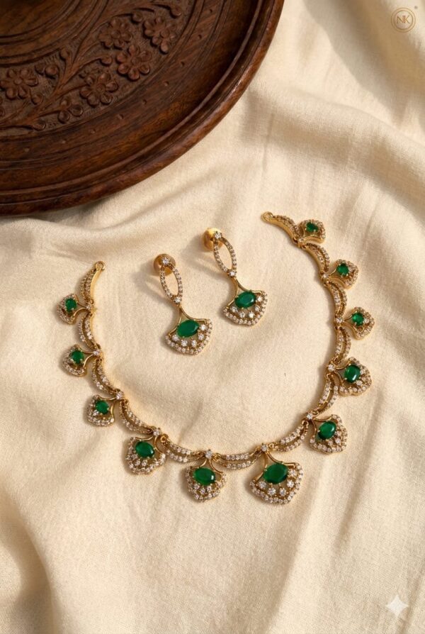 Premium & Designer Wear Neck Piece with Earring Set