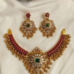Premium & Designer Wear Neck Piece with Earring Set