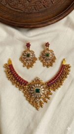 Chokar : Premium & Designer Wear Neck Piece with Earring Set - Image 2