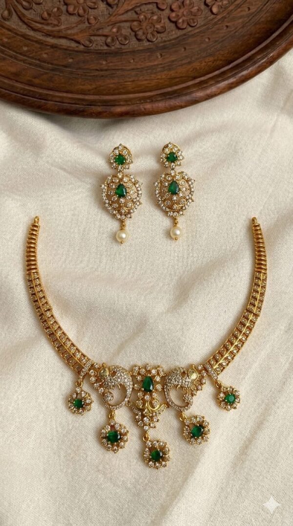Premium & Designer Wear Neck Piece with Earring Set