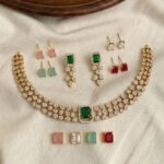 Premium & Designer Wear Neck Piece with Earring Set