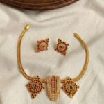 Premium & Designer Wear Neck Piece with Earring Set