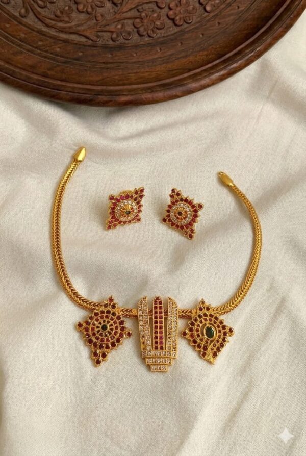 Premium & Designer Wear Neck Piece with Earring Set