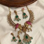 Premium & Designer Wear Neck Piece with Earring Set