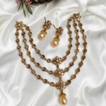 Premium & Designer Wear Neck Piece with Earring Set