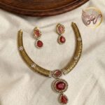 Premium & Designer Wear Neck Piece with Earring Set