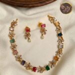 Premium & Designer Wear Neck Piece with Earring Set