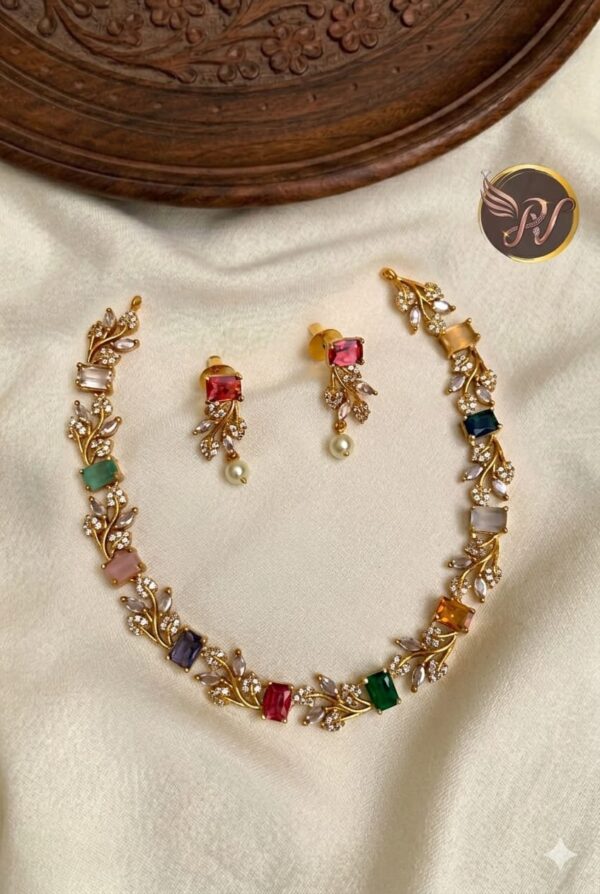 Premium & Designer Wear Neck Piece with Earring Set