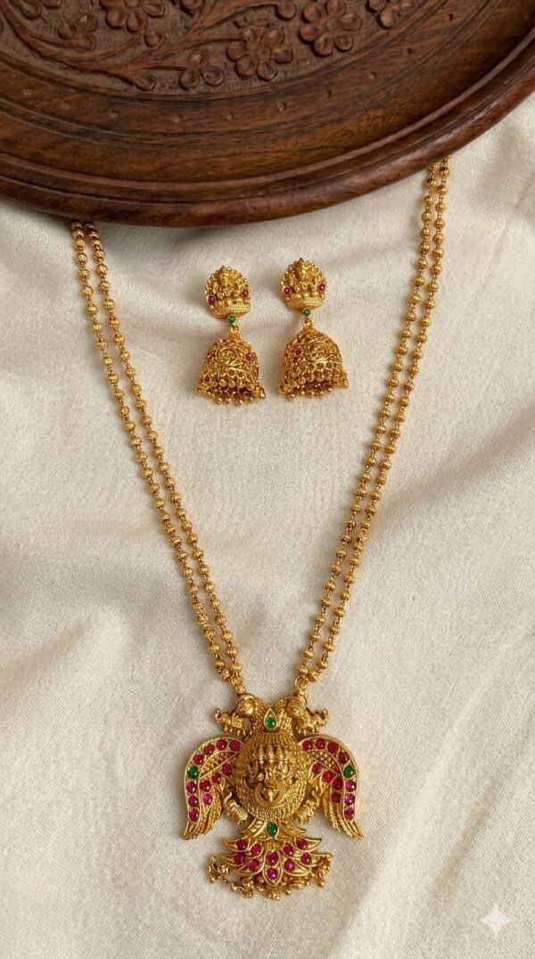 Premium & Designer Wear Neck Piece with Earring Set