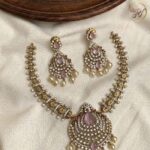 Premium & Designer Wear Neck Piece with Earring Set