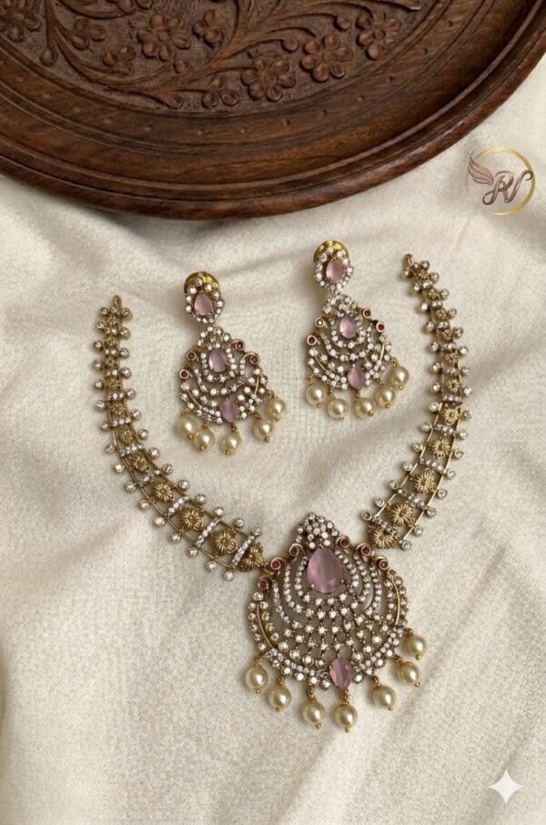 Premium & Designer Wear Neck Piece with Earring Set