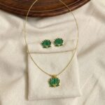 Premium & Designer Wear Neck Piece with Earring Set ( 1 set )