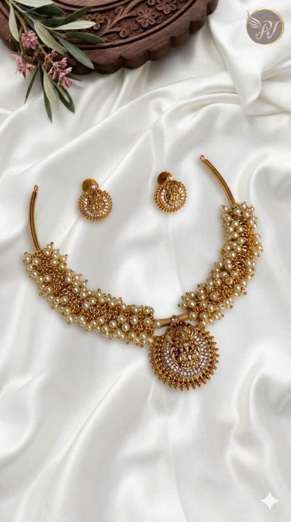 Premium & Designer Wear Neck Piece with Earring Set