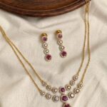 RUBY: Premium & Designer Wear Neck Piece with Earring Set