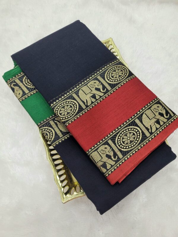 Authentic Narayanpet - Ganga Jamuna Border ( Black )