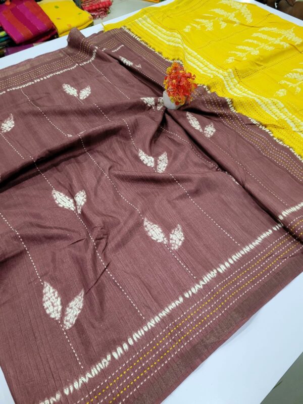 Ice Cream Tussar Silk Sarees