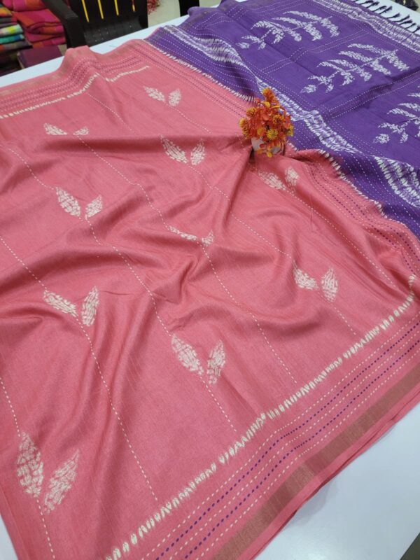 Ice Cream Tussar Silk Sarees