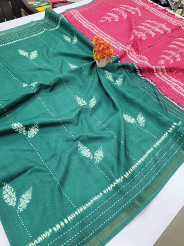 Ice Cream Tussar Silk Sarees
