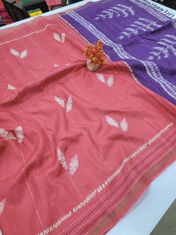 Ice Cream Tussar Silk Sarees