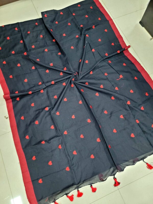 Love Embroidery Khadi Cotton Sarees