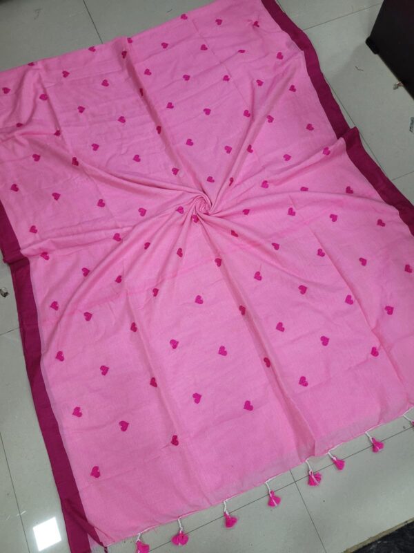Love Embroidery Khadi Cotton Sarees
