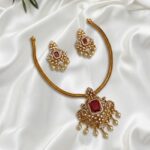 Premium & Designer Wear Neck Piece with Earring Set