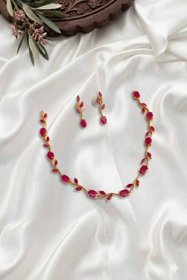 Premium & Designer Wear Neck Piece with Earring Set