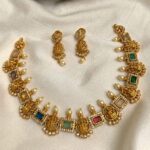 Premium & Designer Wear Neck Piece with Earring Set