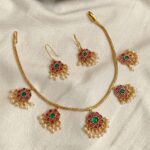Premium & Designer Wear Neck Piece with Earring Set