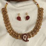 Premium & Designer Wear Neck Piece with Earring Set