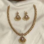 Premium & Designer Wear Neck Piece with Earring Set