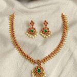 Premium & Designer Wear Neck Piece with Earring Set