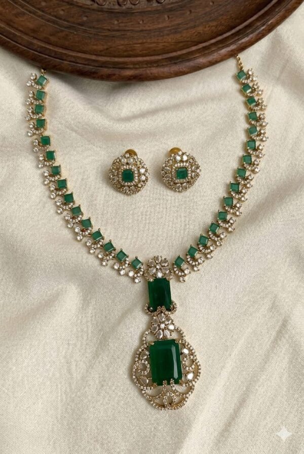 Premium & Designer Wear Neck Piece with Earring Set