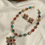 Premium & Designer Wear Neck Piece with Earring Set