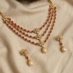 Premium & Designer Wear Neck Piece with Earring Set