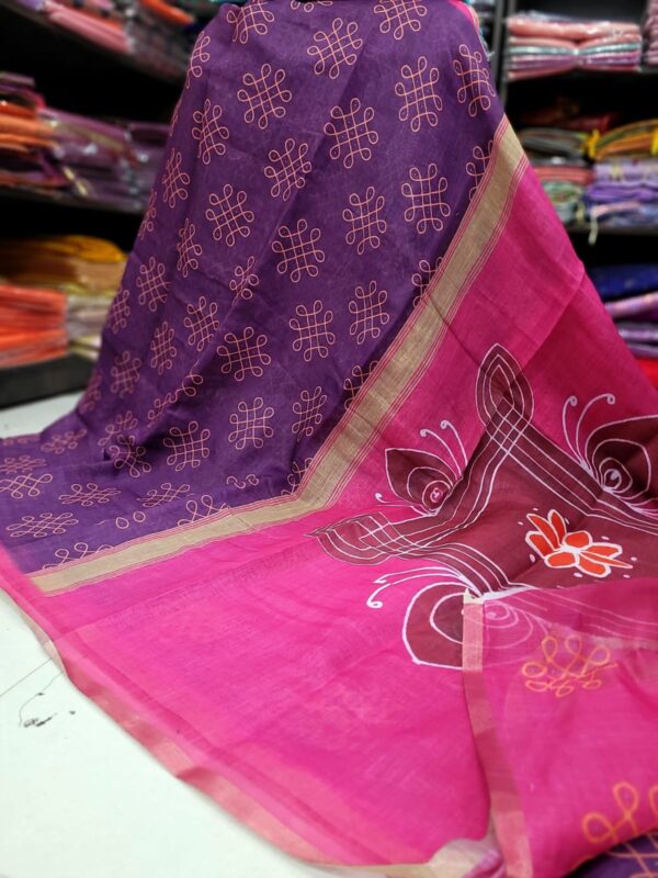 Linen Jute cotton sarees