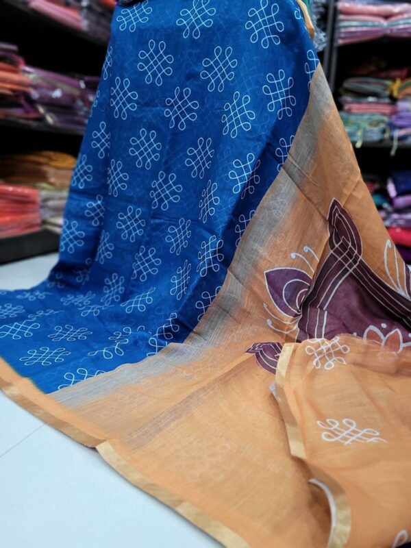Linen Jute cotton sarees