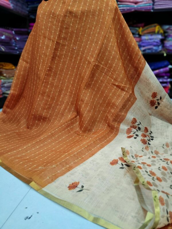 Linen Jute cotton sarees